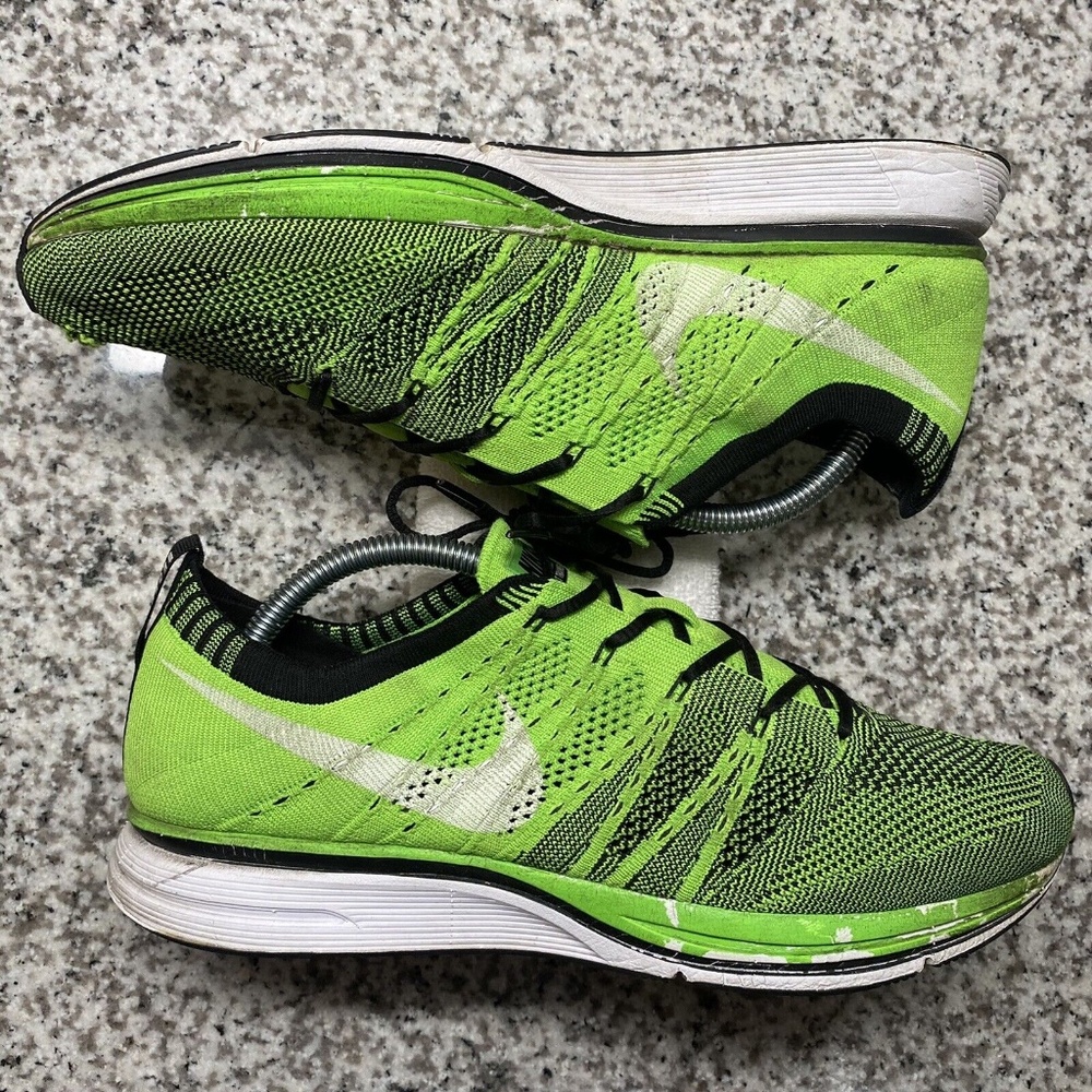 Nike Flyknit Trainer Electric Green/Black Men’s Size 9.5 [532984-301] Running